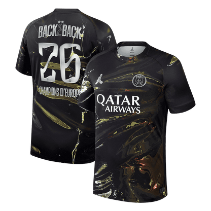 2025/26 PSG Night Edition Soccer Jersey Champions of Europe 2026 Print
