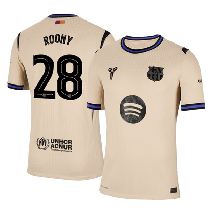 Authentic ROONY #28 Barcelona Away Soccer Jersey 2025/26