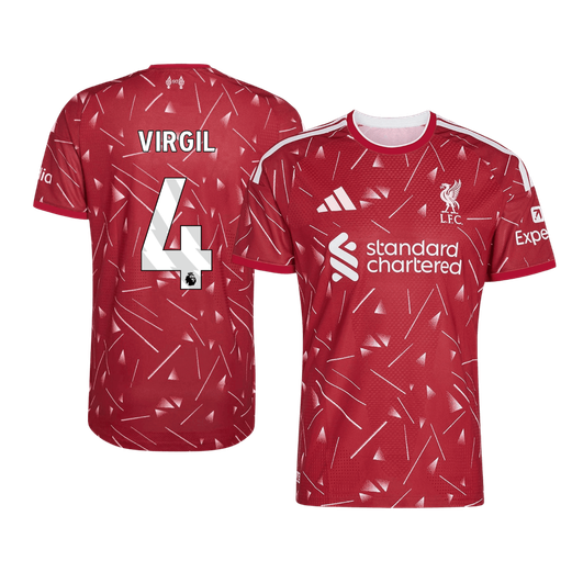 Authentic VIRGIL #4 Liverpool Home Soccer Jersey 2026/27