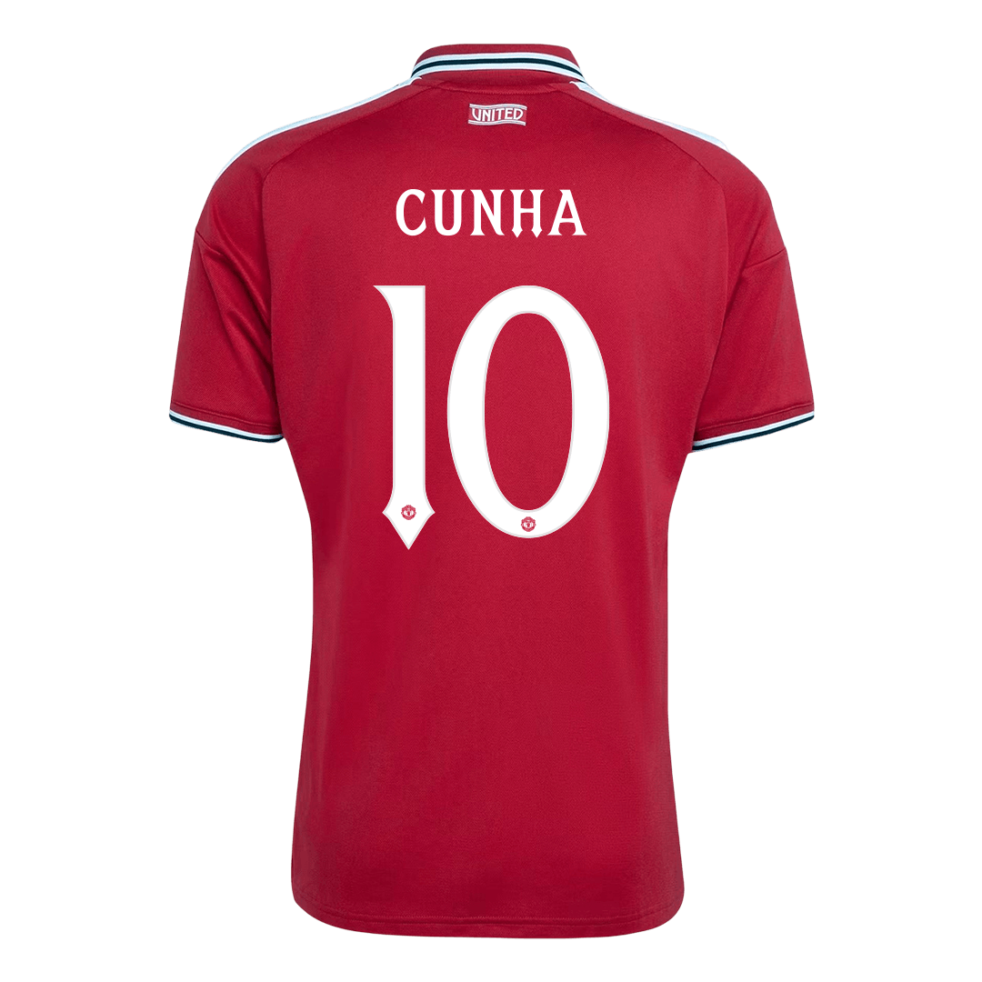 CUNHA #10 Manchester United Home Soccer Jersey 26/27 Red - UCL