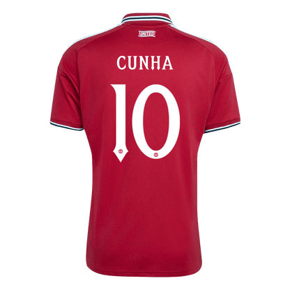 CUNHA #10 Manchester United Home Soccer Jersey 26/27 Red - UCL