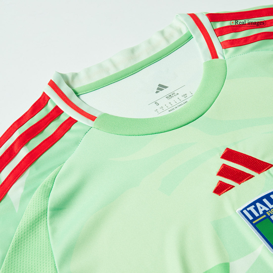 Men's Italy Away Soccer Jersey 2025 Green - Women's Euro