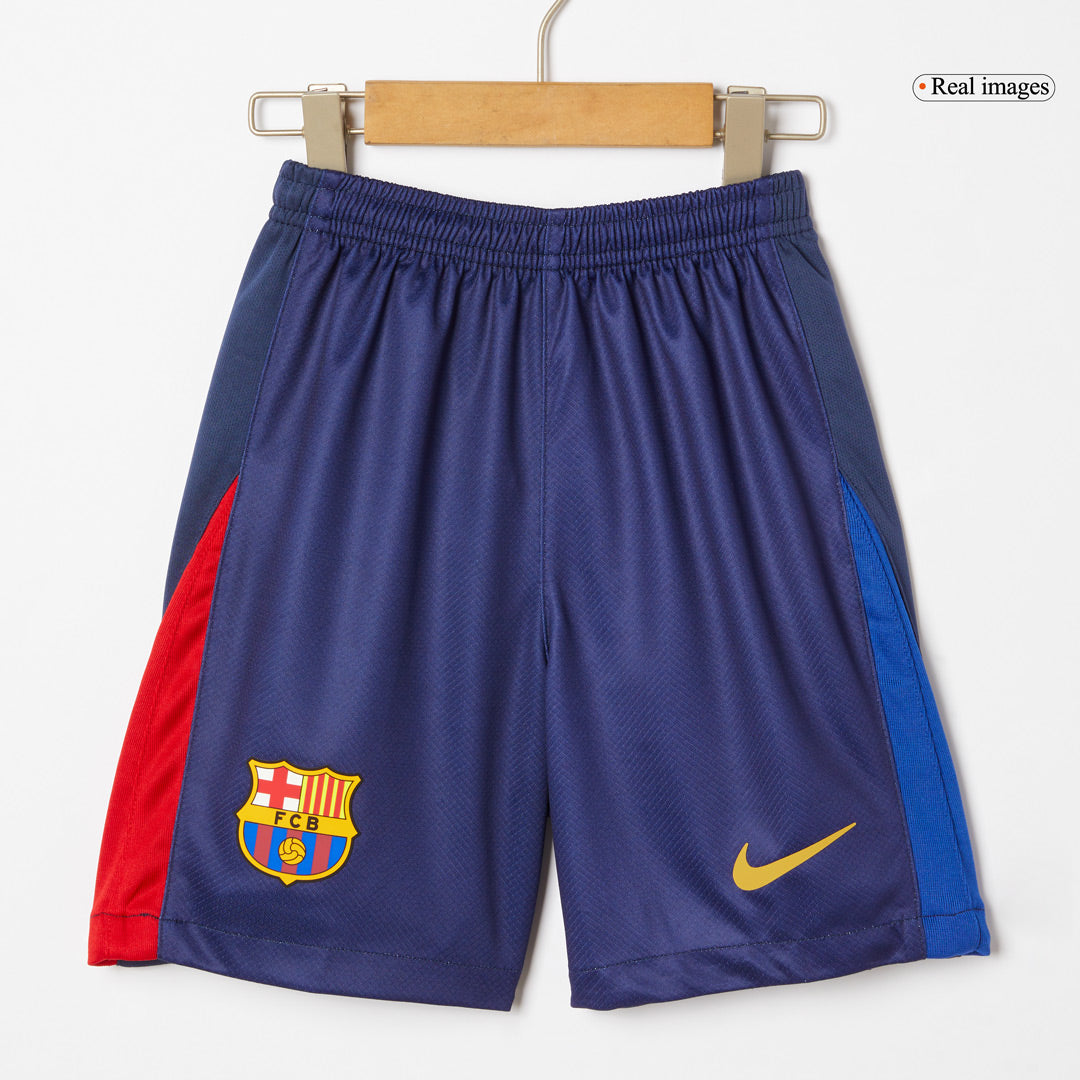 Kid's Barcelona Home Soccer Jersey Kit(Jersey+Shorts) 2024/25 Red&Blue