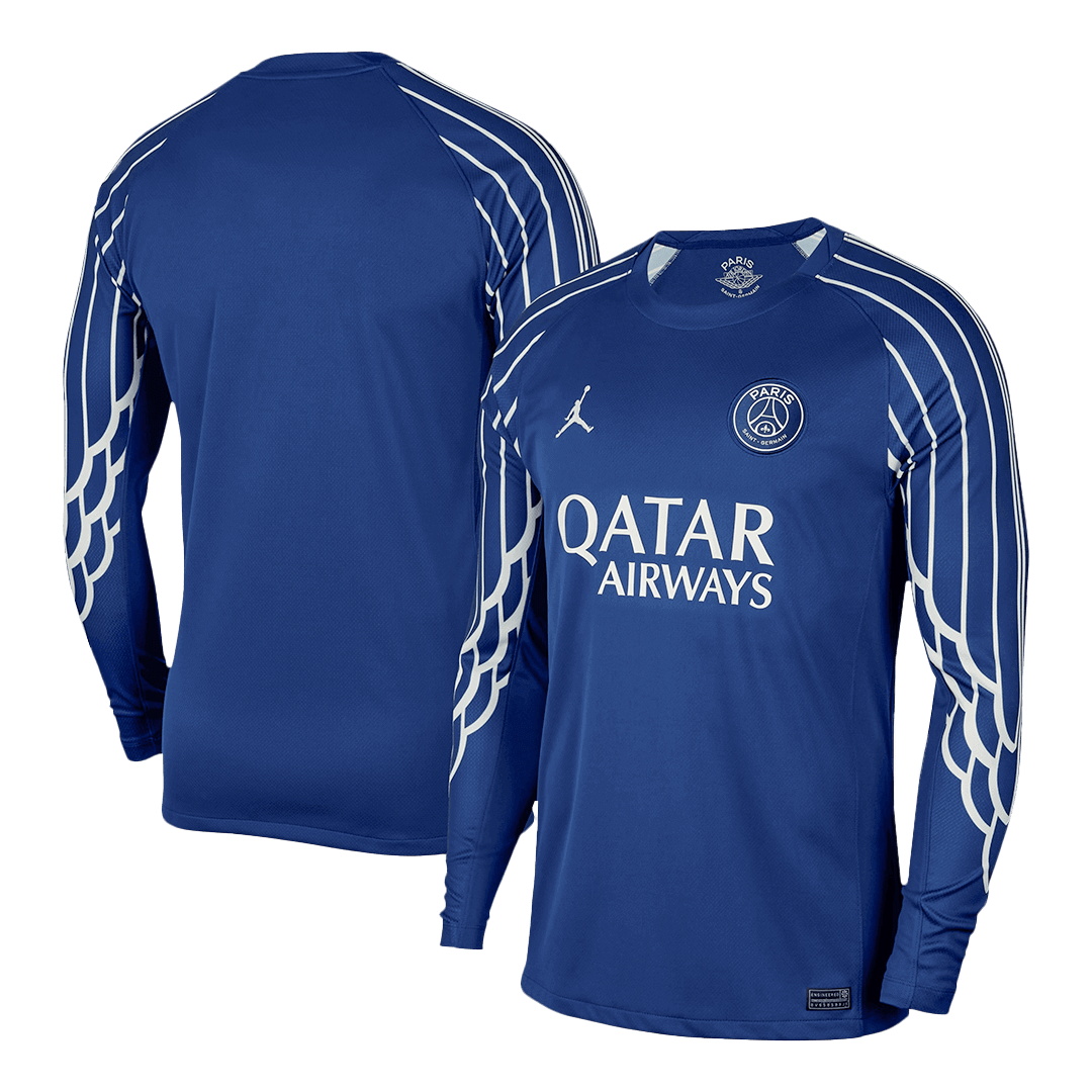 PSG Fourth Away Long Sleeve Soccer Jersey 2024/25 Navy