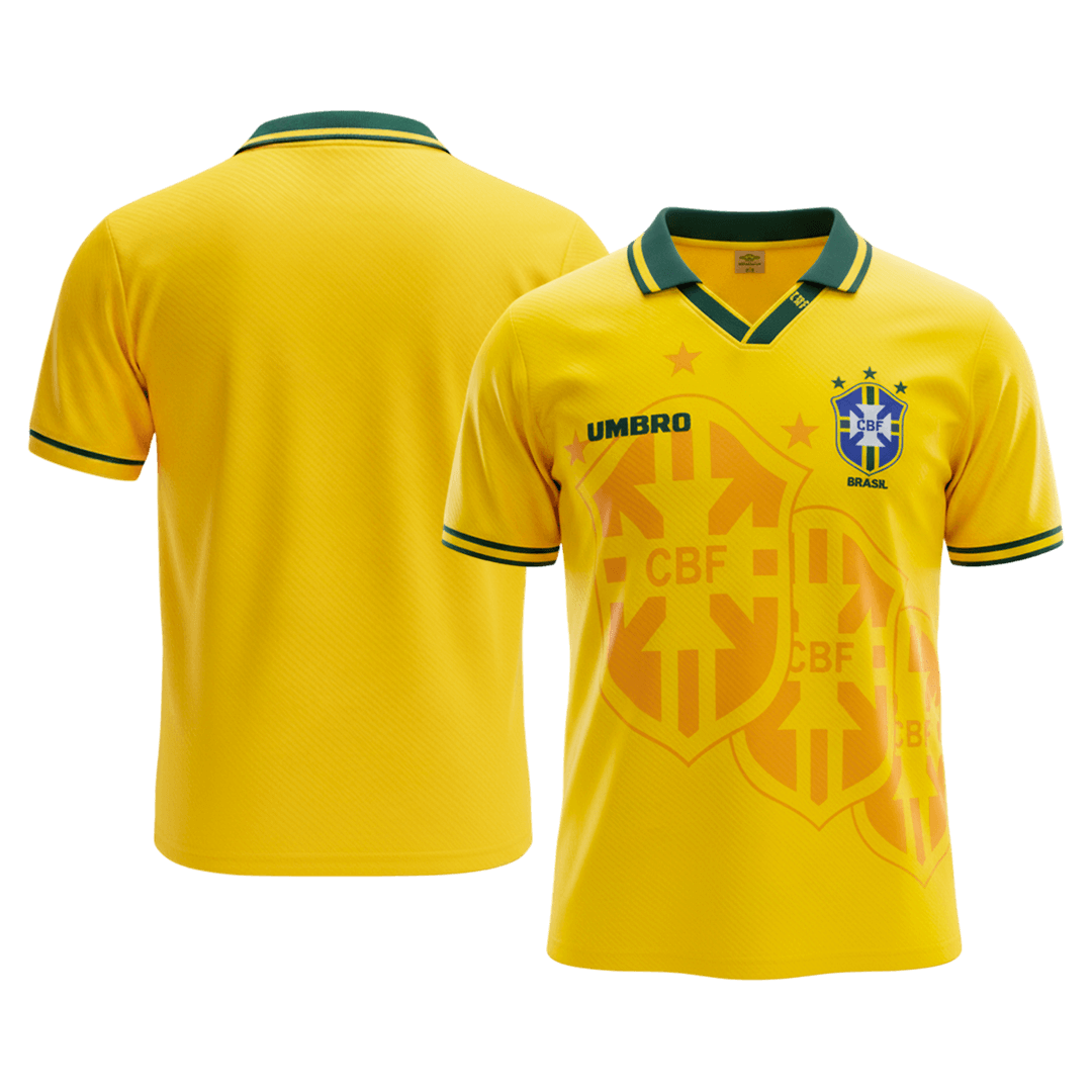 Retro 1994 Brazil Home Soccer Jersey