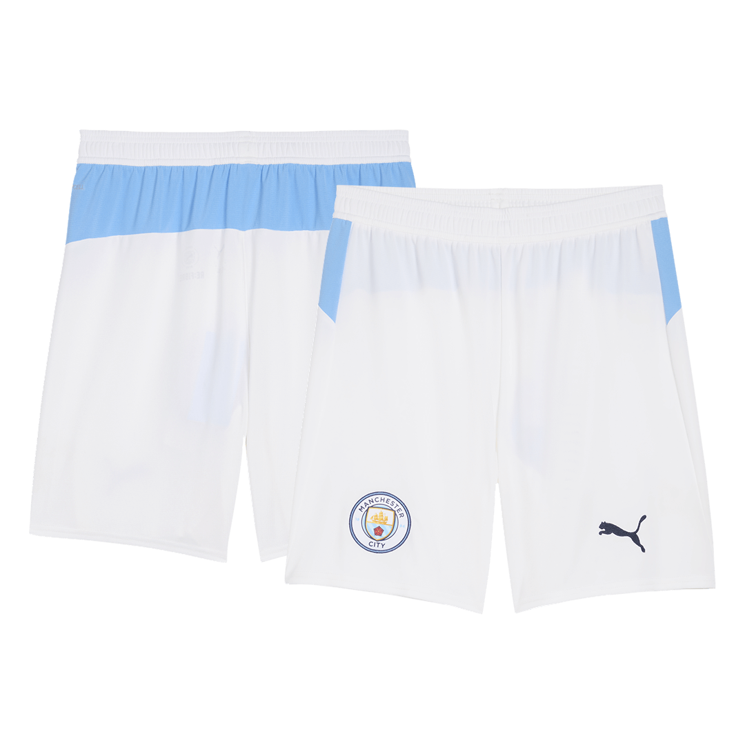 Manchester City Home Soccer Shorts 25/26 White
