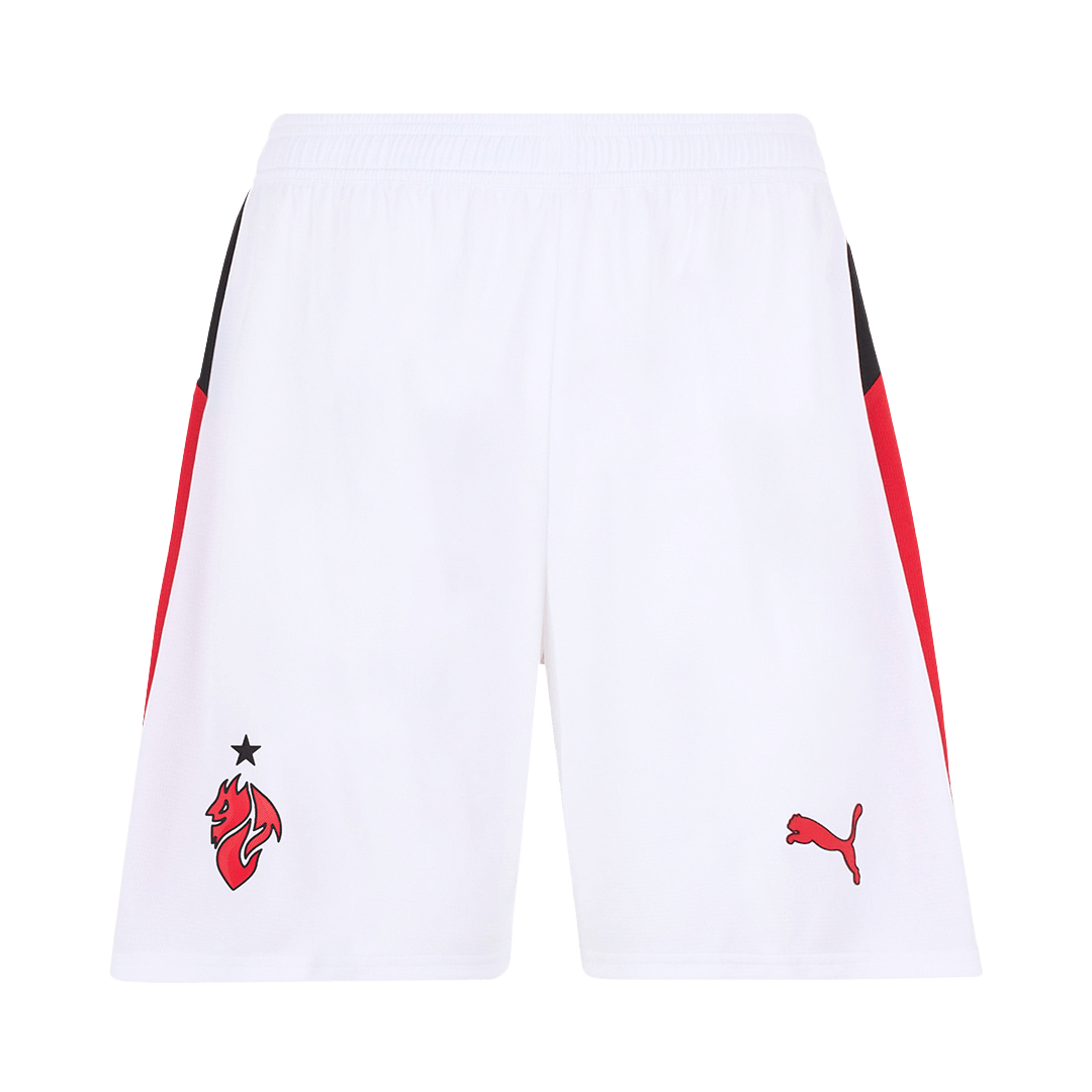 AC Milan Away Soccer Shorts 25/26 White
