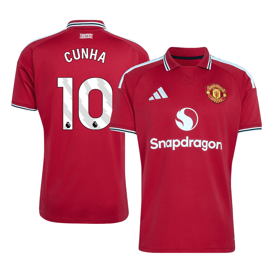 CUNHA #10 Manchester United Home Soccer Jersey 26/27 Red