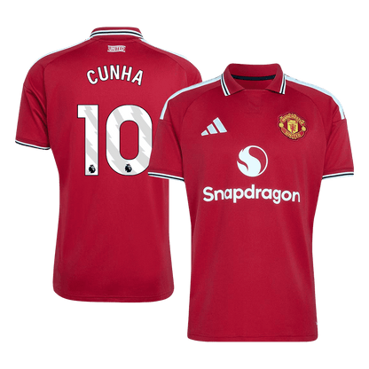 CUNHA #10 Manchester United Home Soccer Jersey 26/27 Red