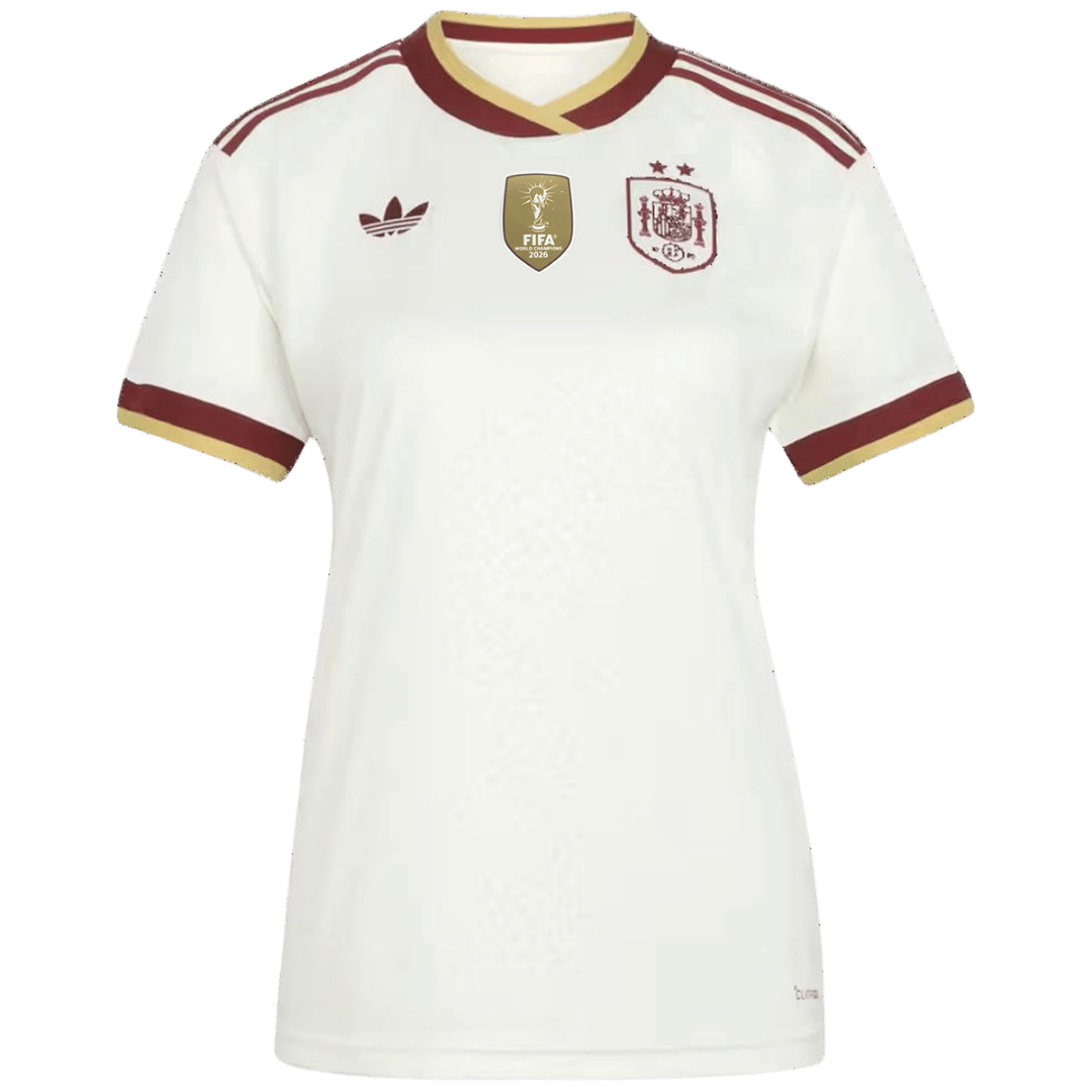 Women's Spain Away 2-Star Jersey World Cup 2026 White