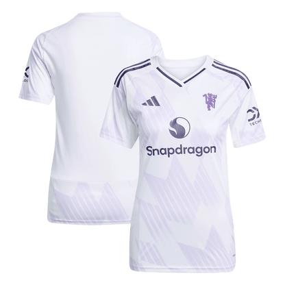 Women's Manchester United Away Soccer Jersey 25/26 White