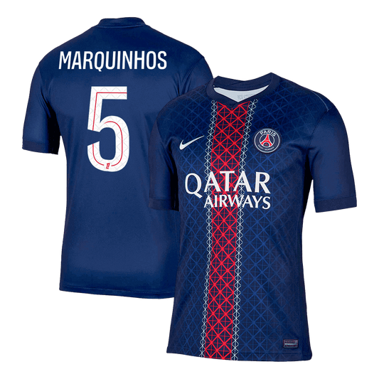 MARQUINHOS #5 PSG Home Soccer Jersey 2025/26 Navy