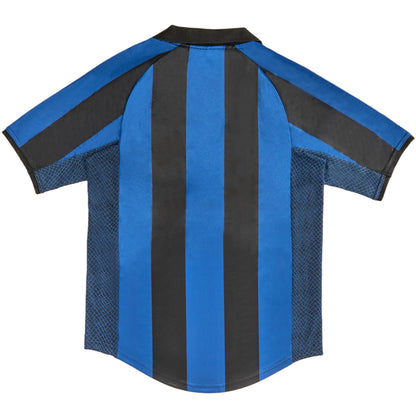 Men Retro Fan Version 2001/02 Inter Milan Home Soccer Jersey Blue&Black