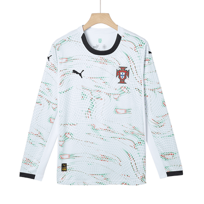 RONALDO #7 Portugal Away Long Sleeve Soccer Jersey 2025 White