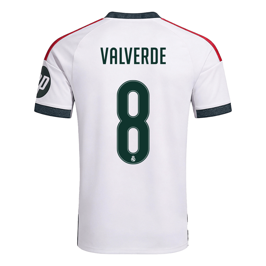 VALVERDE #8 Real Madrid Home Football Jersey 26/27 White - image 6