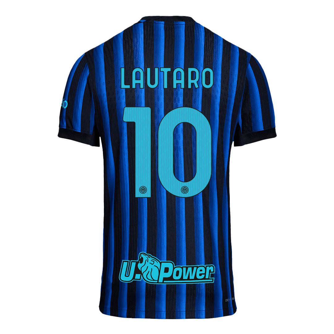 Authentic LAUTARO #10 Inter Milan Home Soccer Jersey 2025/26 Blue&Black