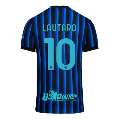 Authentic LAUTARO #10 Inter Milan Home Soccer Jersey 2025/26 Blue&Black