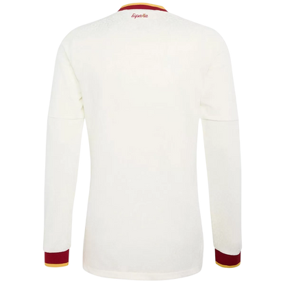 Men Fan 2026 Spain Away Long Sleeve Soccer Jersey World Cup 2026 White