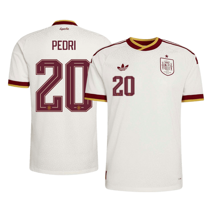 Authentic PEDRI #20 Spain Away Soccer Jersey 2026