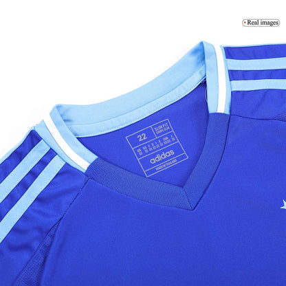Kid's Argentina Away Soccer Jersey Kit(Jersey+Shorts+Socks) 2024