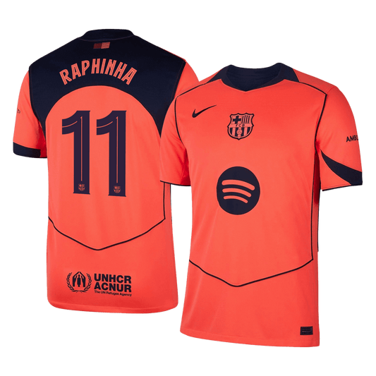 RAPHINHA #11 Barcelona Third Away Soccer Jersey 2025/26—UCL