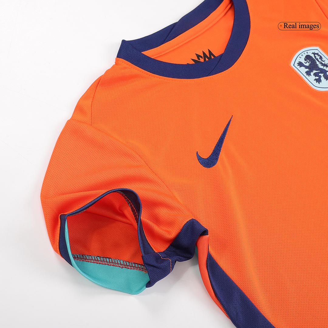 Kid's Netherlands Home Soccer Jersey Kit(Jersey+Shorts) Euro 2024