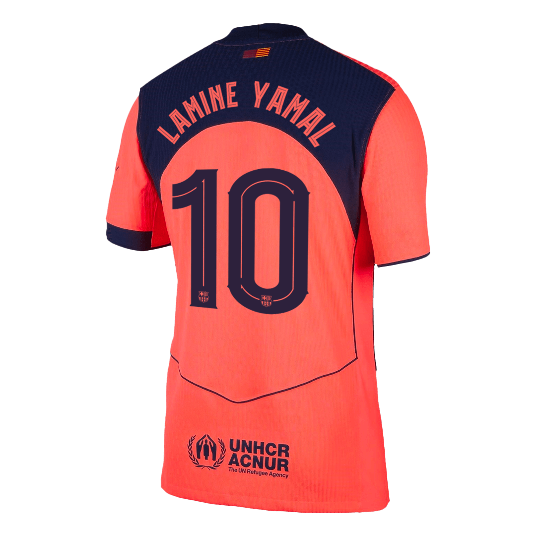 Authentic LAMINE YAMAL #10 Barcelona Third Away Soccer Jersey 2025/26
