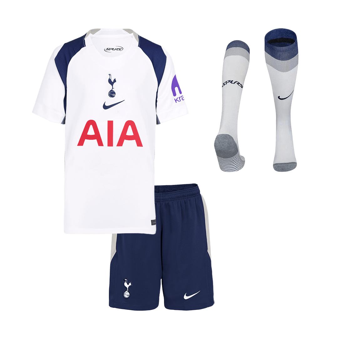 Kid's Tottenham Hotspur Home Soccer Jersey Kit(Jersey+Shorts+Socks) 2025/26