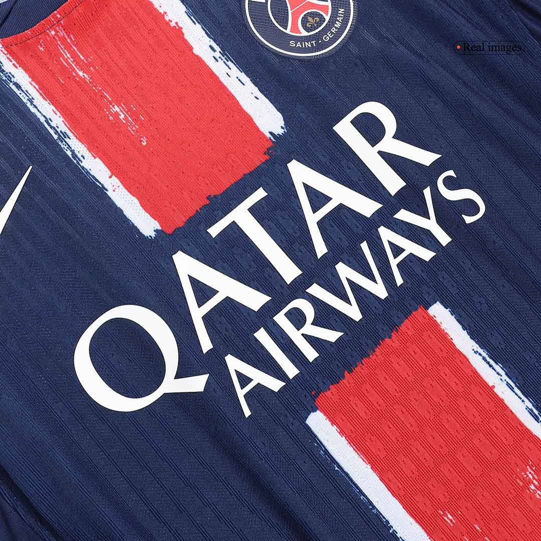 Authentic BARCOLA #29 PSG Home Soccer Jersey 2024/25 Navy - UCL