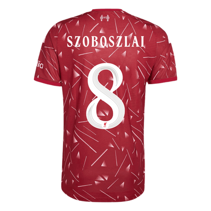 Authentic SZOBOSZLAI #8 Liverpool Home Soccer Jersey 2026/27