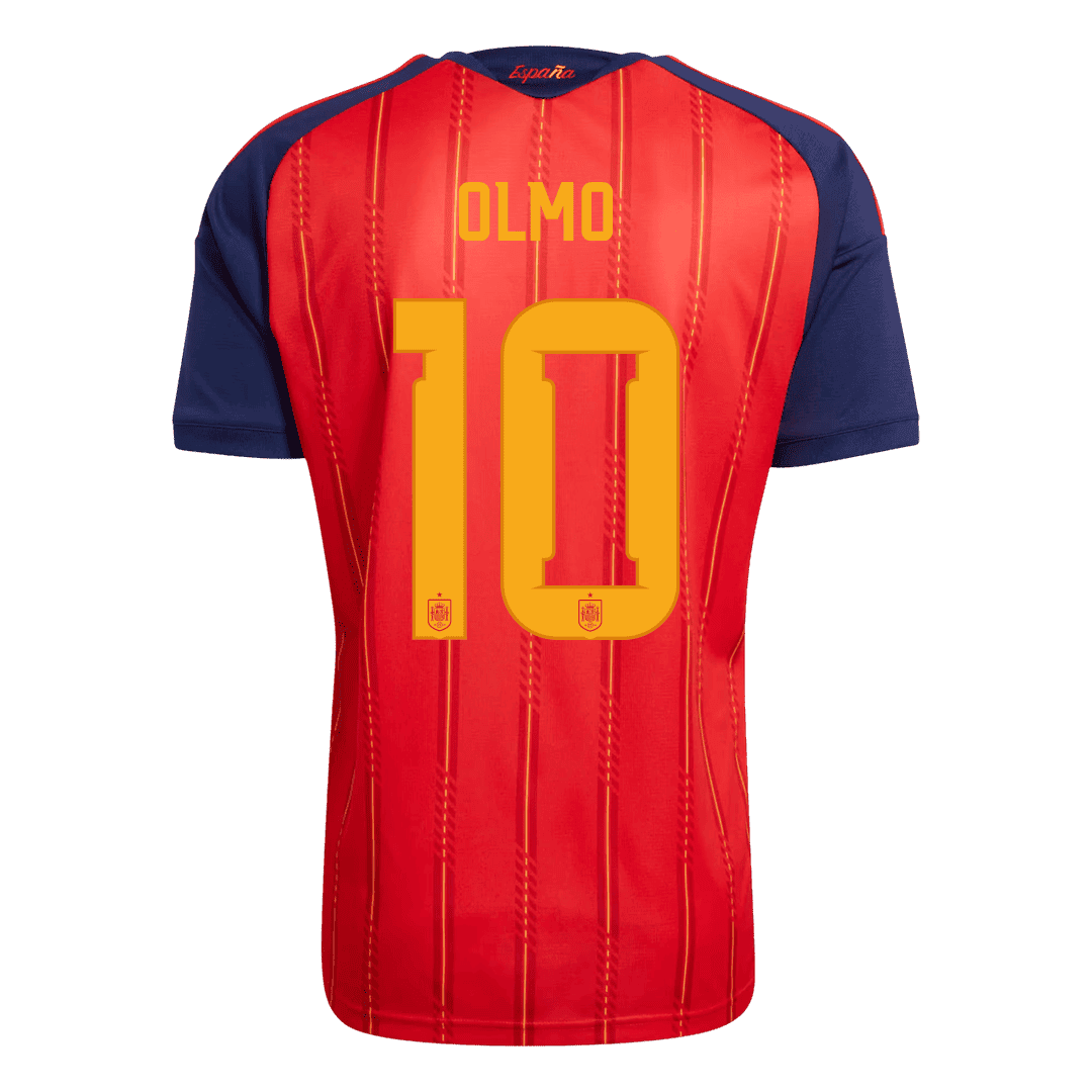 OLMO #10 Spain Champion Edition Home Soccer Jersey World Cup 2026 Red