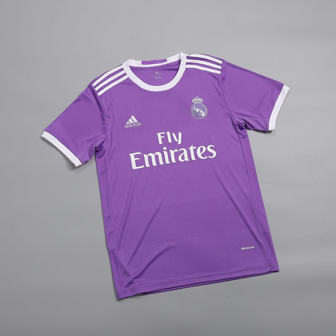 16/17 Real Madrid Away Purple Retro Jerseys Shirt