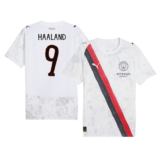 HAALAND #9 Manchester City KidSuper Soccer Jersey 2025/26 White - Club World Cup