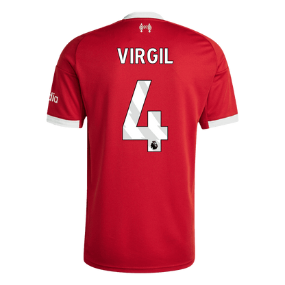 VIRGIL #4 Liverpool Home Soccer Jersey 2025/26 Red