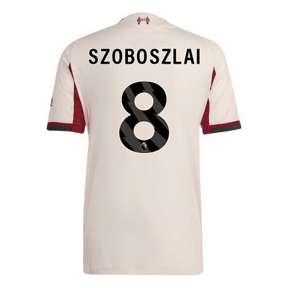 Authentic SZOBOSZLAI #8 Liverpool Away Soccer Jersey 2025/26