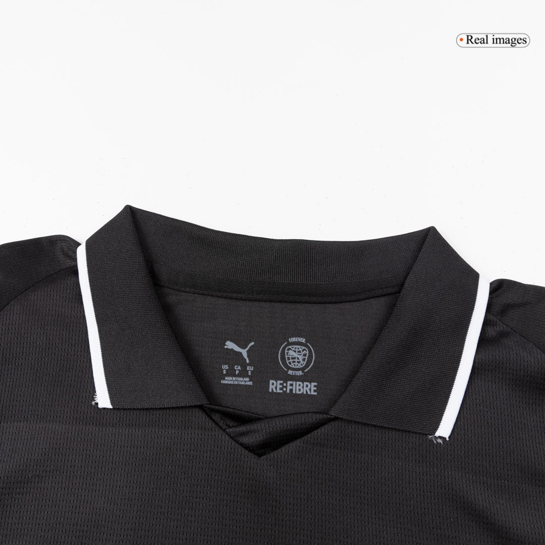 25/26 Manchester City Away Long Sleeve Soccer Jersey Black