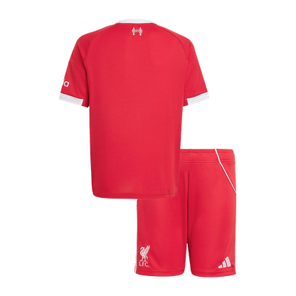 Kid's Liverpool Home Soccer Jersey Kit(Jersey+Shorts) 25/26 Red