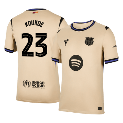 KOUNDE #23 Barcelona Away Soccer Jersey 2025/26