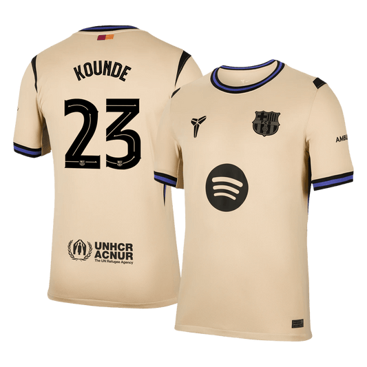 KOUNDE #23 Barcelona Away Soccer Jersey 2025/26