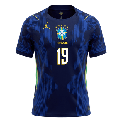 ENDRICK #19 Brazil Away Soccer Jersey World Cup 2026 Navy