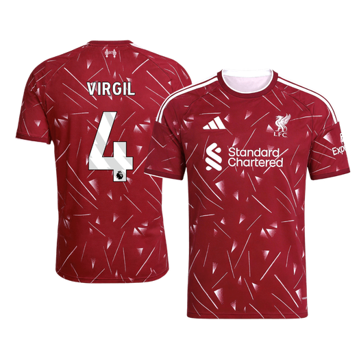 VIRGIL #4 Liverpool Home Soccer Jersey 26/27 Red