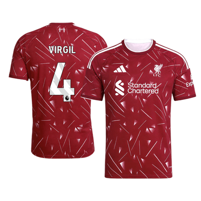 VIRGIL #4 Liverpool Home Soccer Jersey 26/27 Red