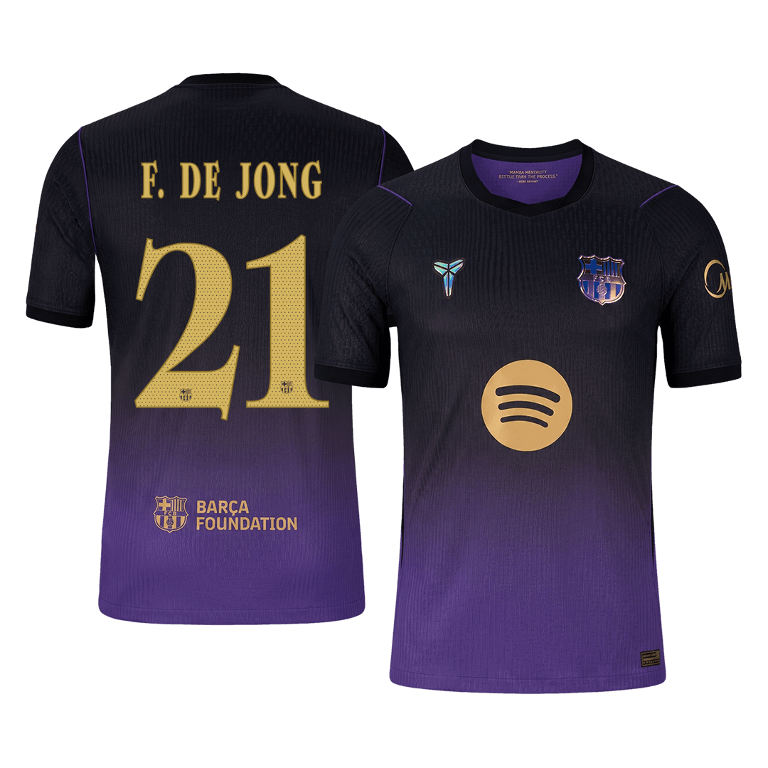 Player Version F. DE JONG #21 Barcelona Away Football Jersey 2026/27