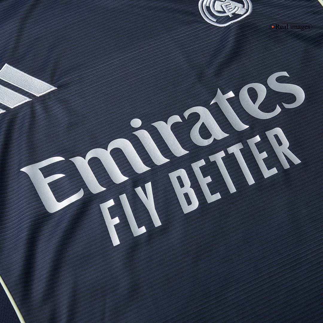 Real Madrid Away Long Sleeve Soccer Jersey 2025/26 Navy