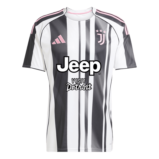 Juventus Home Soccer Jersey 2025/26 Black&White