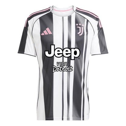 Juventus Home Soccer Jersey Kit(Jersey+Shorts) 2025/26 Black&White