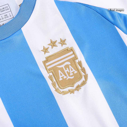 Kid's Argentina Home Soccer Jersey Kit(Jersey+Shorts+Socks) Copa America 2024