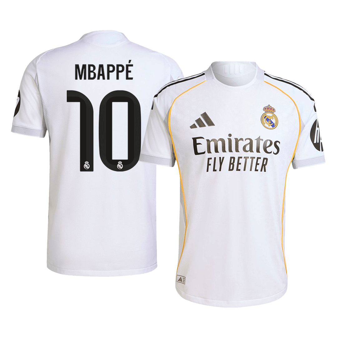 MBAPPÉ #10 Real Madrid Home Soccer Jersey 2025/26 White