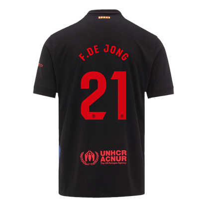 F.DE JONG #21 Barcelona Away Soccer Jersey 2024/25 - Spotify Logo Without Text