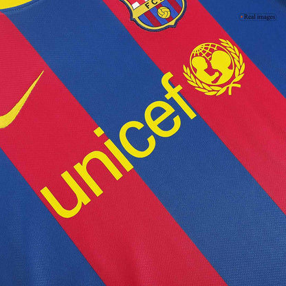Retro DAVID VILLA #7 2010/11 Barcelona Home Soccer Jersey